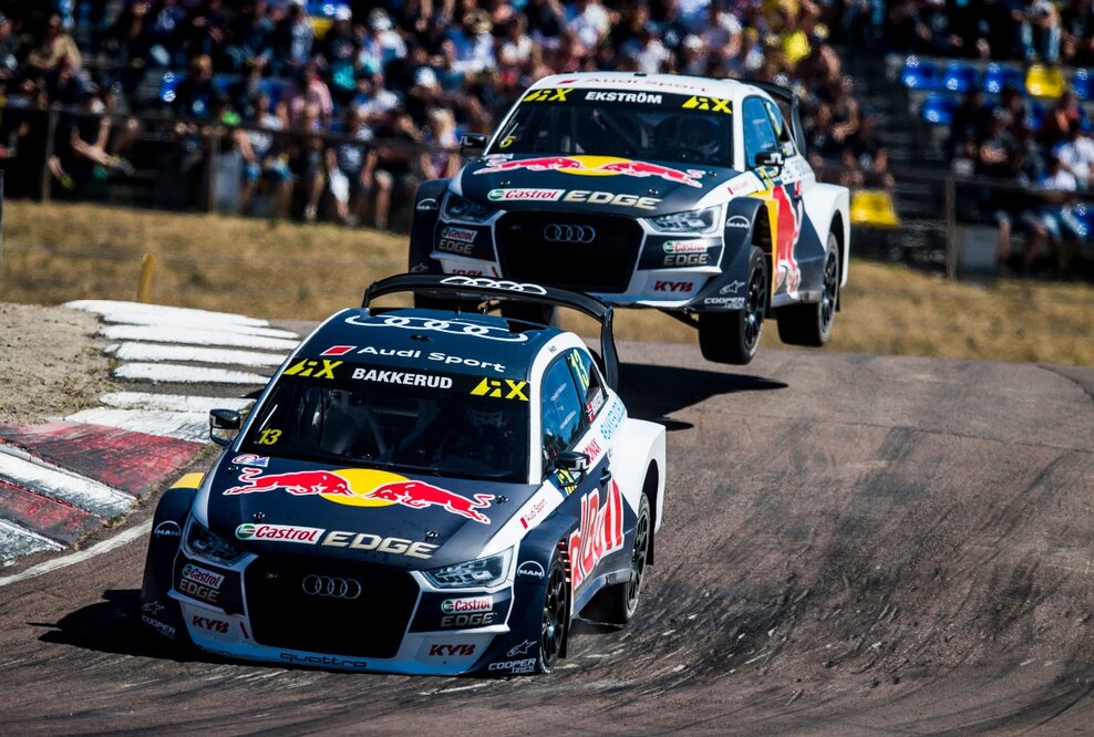 Jubel in Höljes: Audi-Pilot Bakkerud holt sich WM-Rang zwei zurück