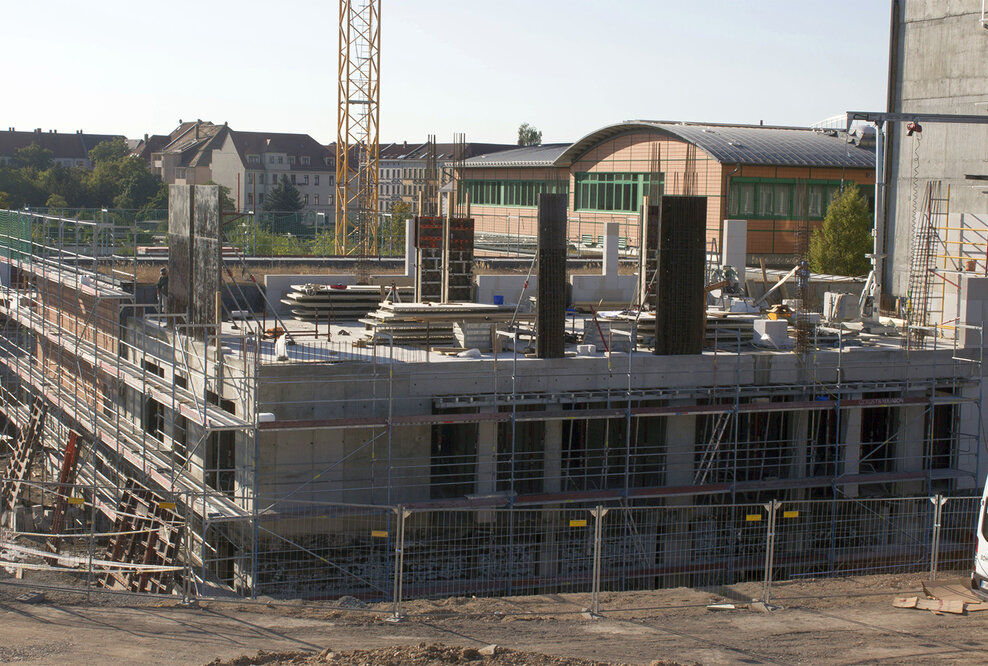 Neubau für Berufliches Trainingszentrum Leipzig wächst