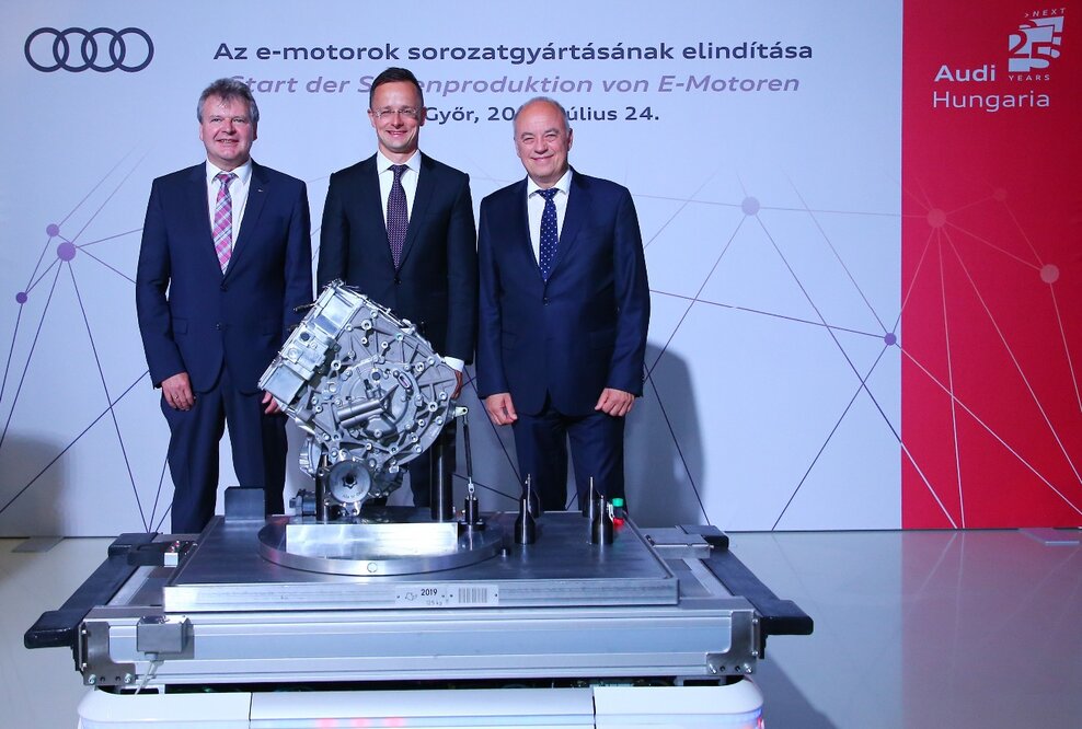 Neue Ära: Audi Hungaria startet Serienproduktion von Elektromotoren