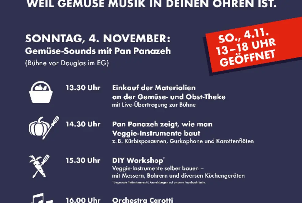 Kunst-Sonntag im Alstertal Einkaufszentrum mit Veggie Music