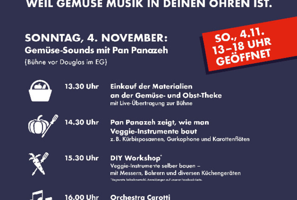 Kunst-Sonntag im Alstertal Einkaufszentrum mit Veggie Music