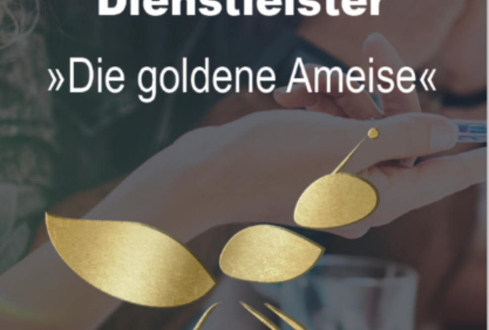 Start des 1. Team-Awards «Die Goldene Ameise» für Autoren und Dienstleister