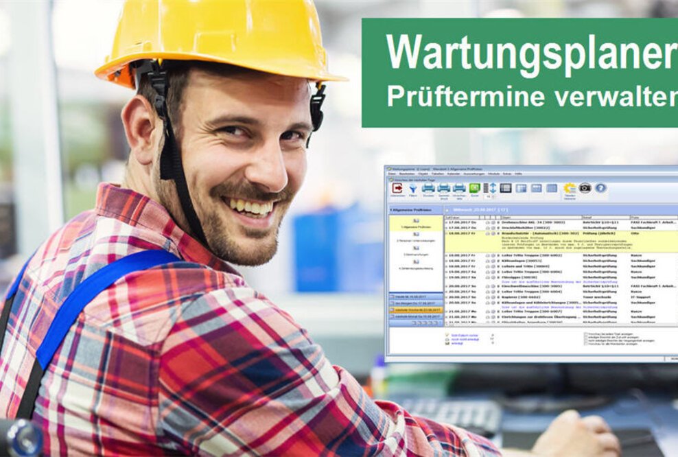 Wartungsplaner Software denkt an jeden Prüftermin