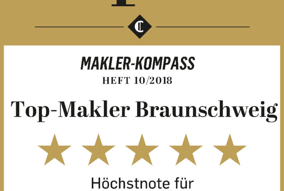 Capital Makler Kompass 2018: Cakir Immobilien GmbH mit 5 Sternen Platz 1 in Braunschweig
