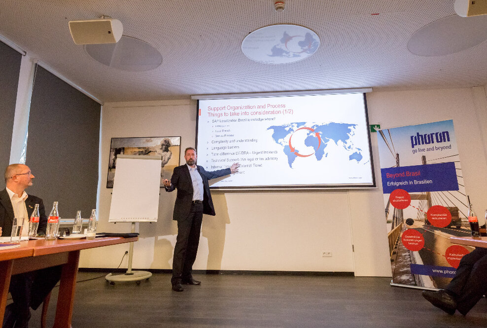Phoron Praxistag „Erfolgreicher SAP-ERP-Rollout nach Brasilien“ in Köln