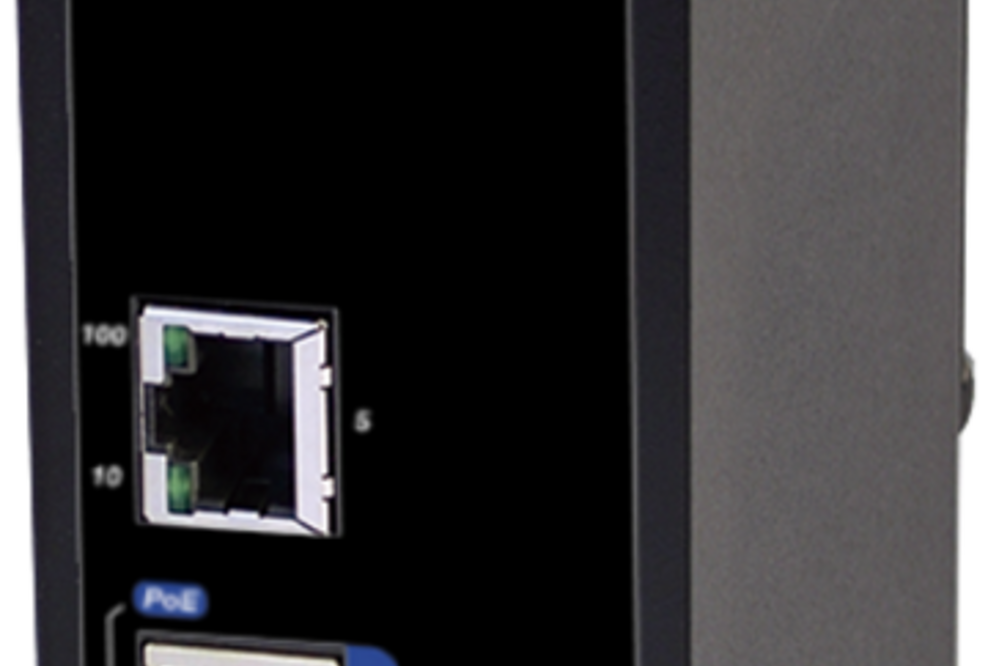 Industrial Ethernet PoE Switch liefert 4x 30W bei 12v bis 36V DC Betriebsspannung