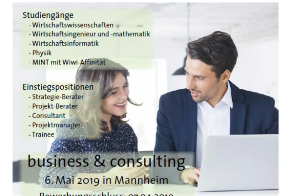 Sie haben Talent im business & consulting?