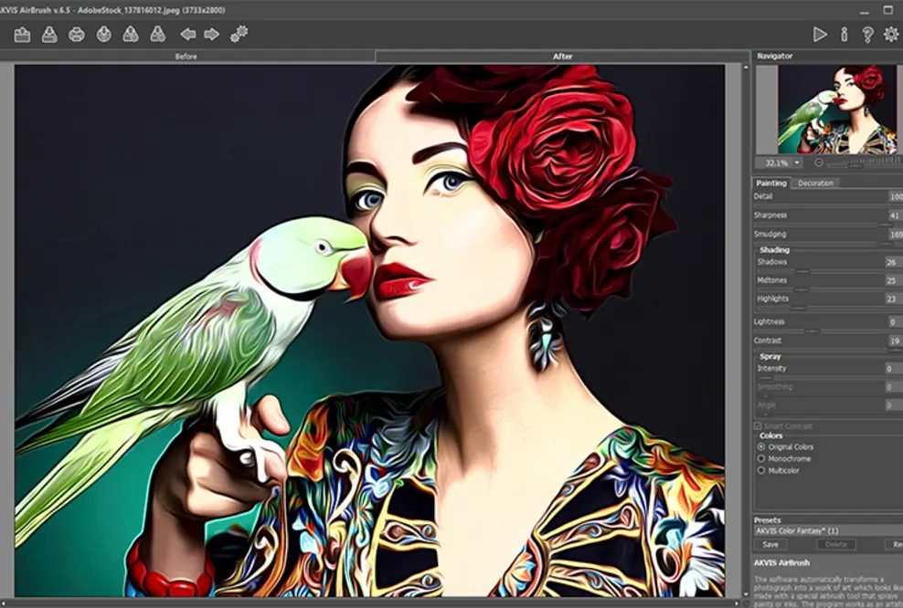 AKVIS AirBrush 6.5: Digitale Meisterwerke auf einen Klick! Jetzt noch schneller