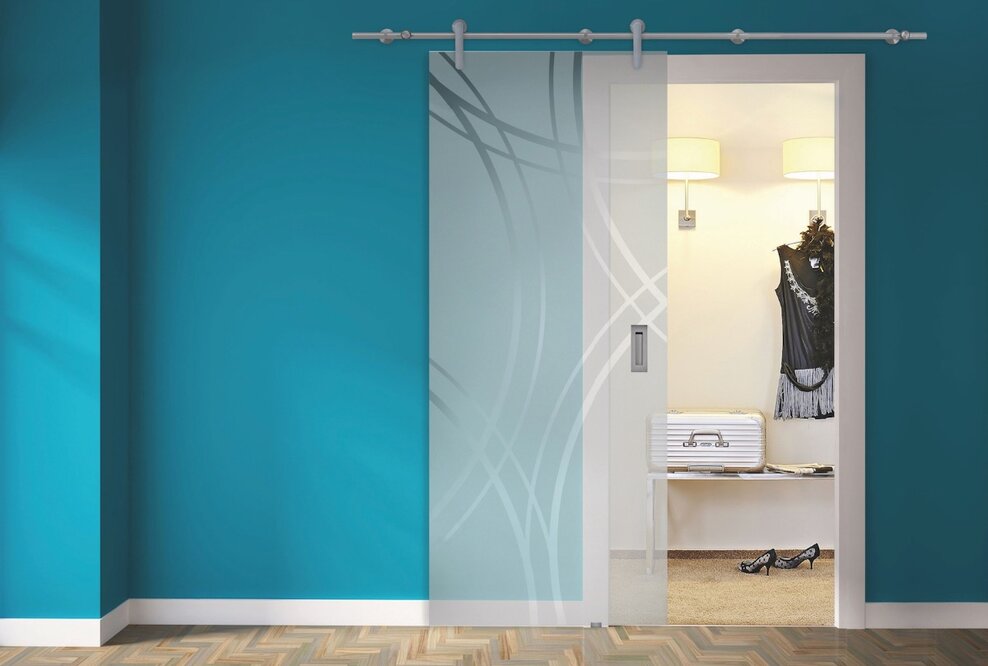 Synthese aus edlen Designfarben und Funktionalität – Schiebetürbeschläge PANDORA mit Click & Safe-Funktion