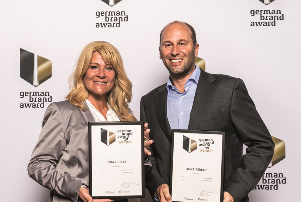 Zweifacher German Brand Award 2019 für JURA DIREKT