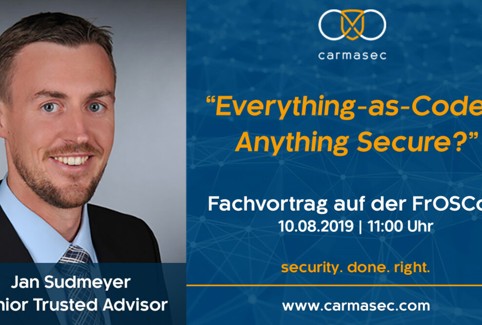 Einladung zum Fachvortrag Everything-as-Code – Anything Secure