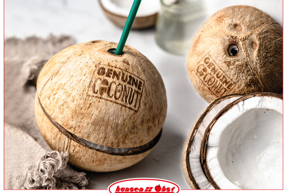 Neu bei Hansen Obst: BIO Trink-Kokosnüsse aus Thailand