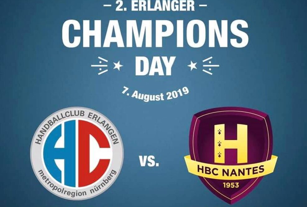 HC Erlangen begrüßt HBC Nantes zum 2. Erlanger Champions Day