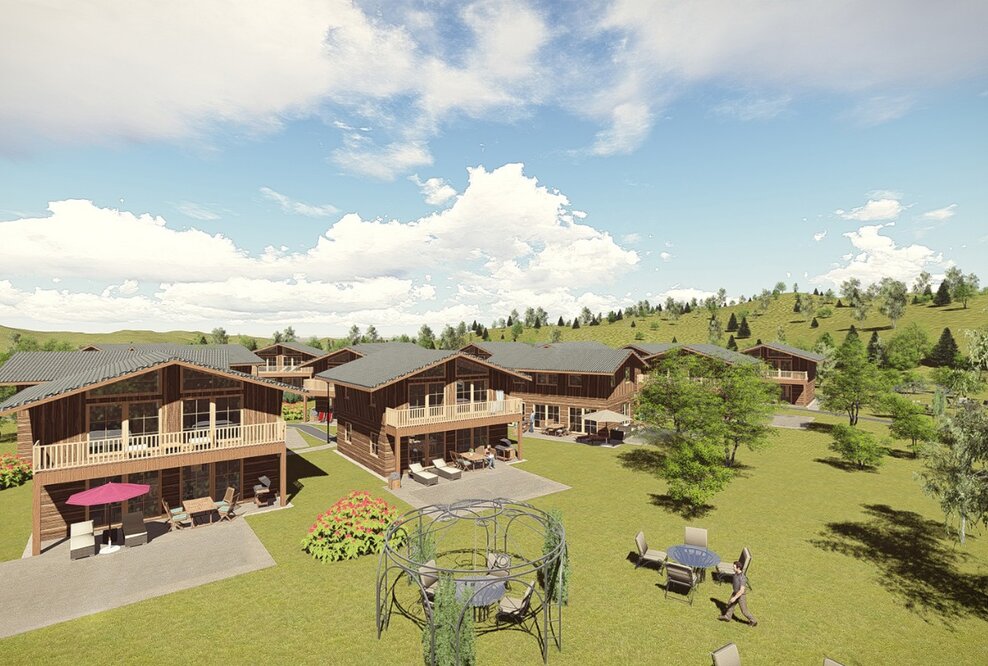 Bauarbeiten im ChaletResort Sankt Englmar schreiten weiter voran