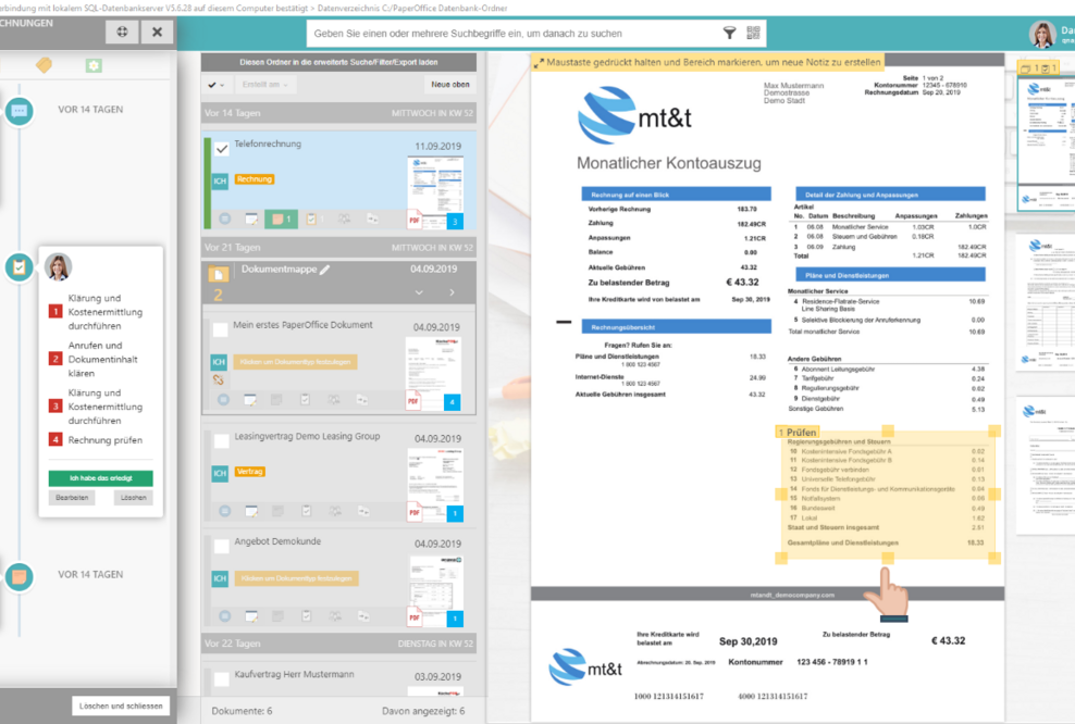 Dokumentenmanagement System PaperOffice - Innovative Lösung Ihrer Belegerfassung
