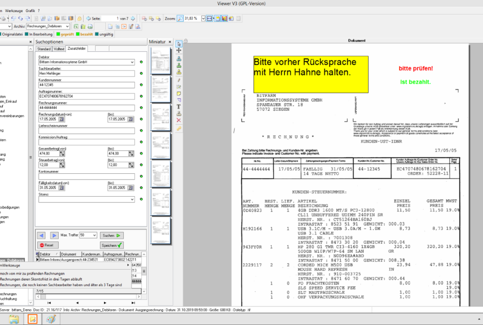 Neues Update der bitfarm-Archiv GPL verfügbar