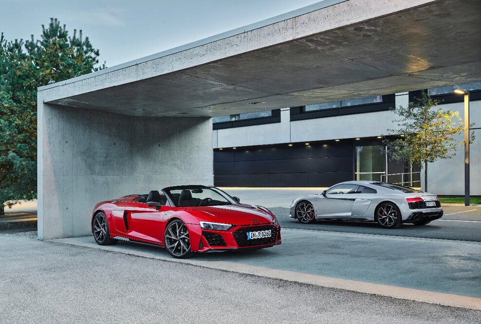 Noch schärfer, noch markanter: der Audi R8 V10 RWD und der Audi R8 LMS GT4