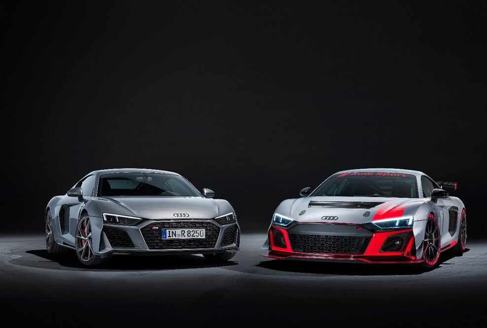 Noch schärfer, noch markanter: der Audi R8 V10 RWD und der Audi R8 LMS GT4
