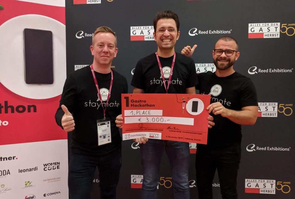 Wiener Startup Staymate gewinnt den 1. österreichischen GastroHackathon
