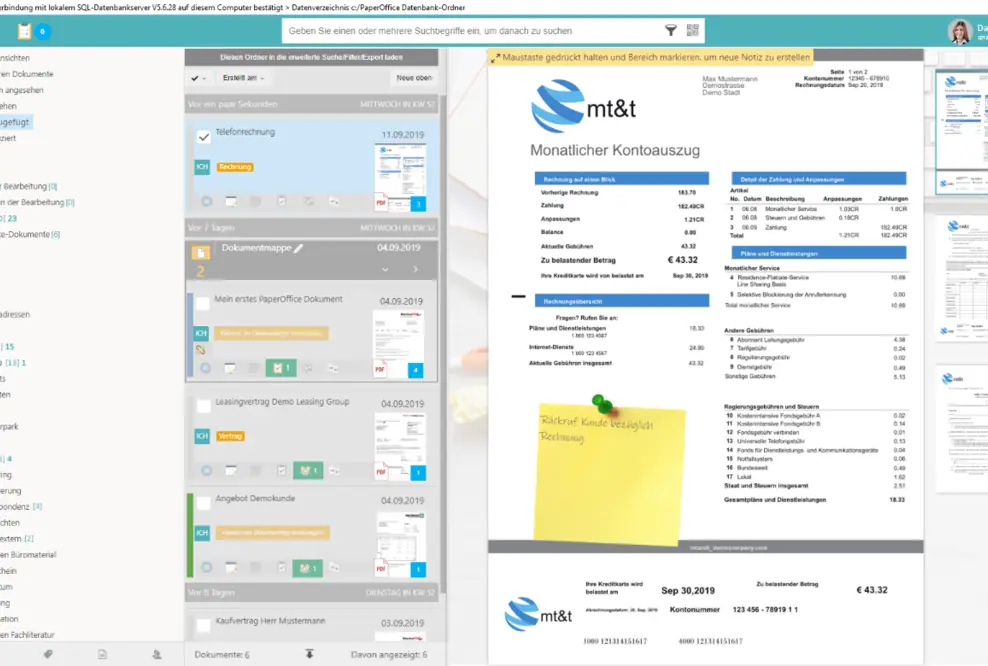 PaperOffice DMS und DATEV - reibungsloser Datenfluss
