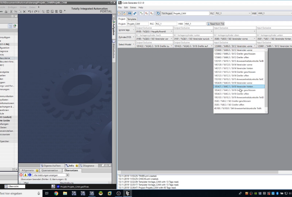 Code Generator für das TIA Portal - Automatisierungstool für S7 Software-Erstellung