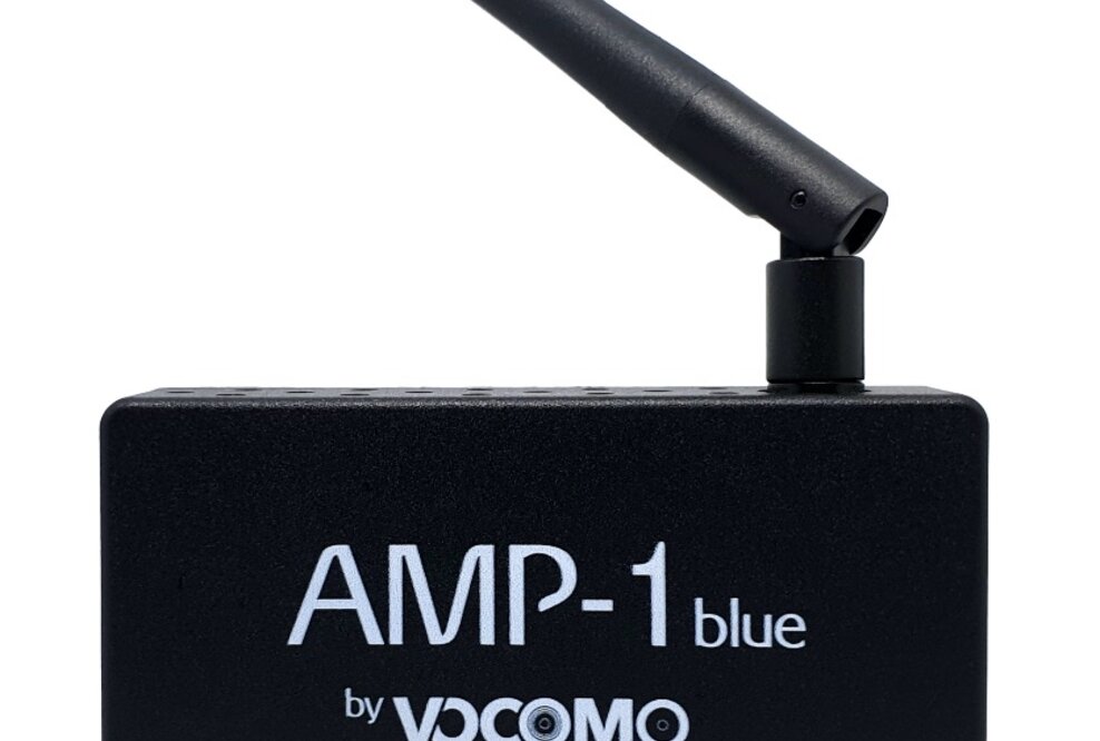 Der AMP-1 blue True-Wireless-Stereo Verstärker - macht aus jedem Lautsprecher eine HiFi-Bluetooth Box