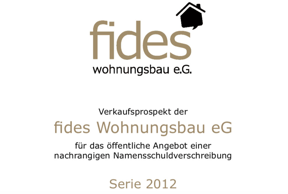 Gewinn für Anleger der Fides eG