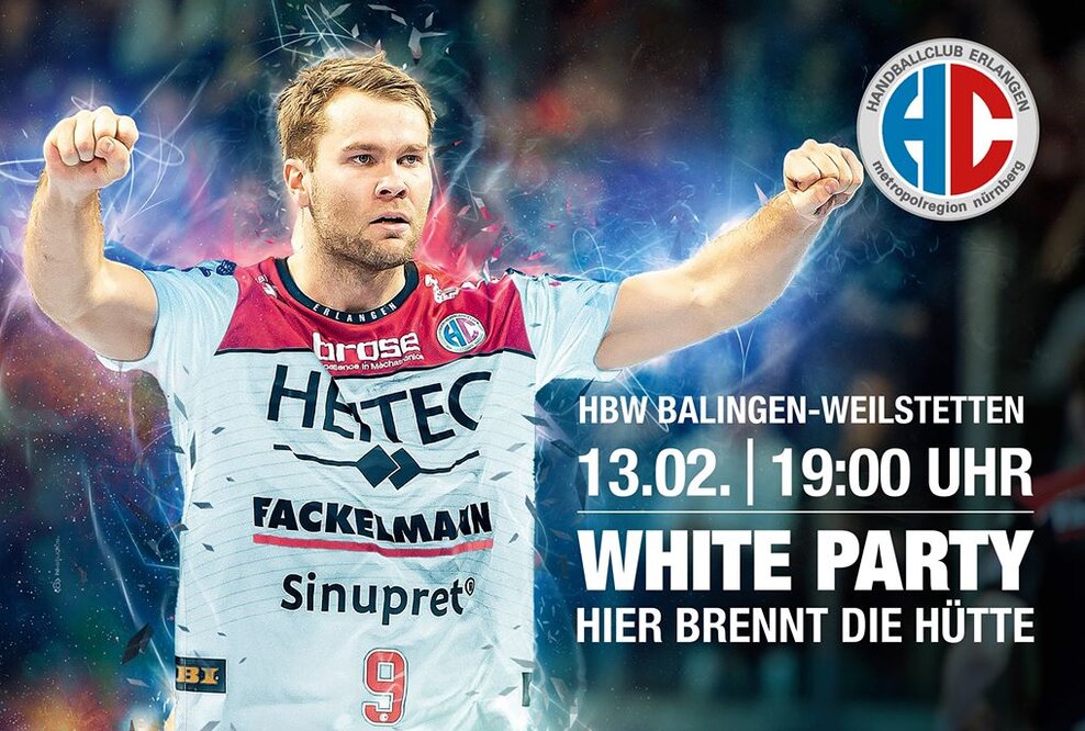 HC Erlangen: "White Party" gegen Balingen