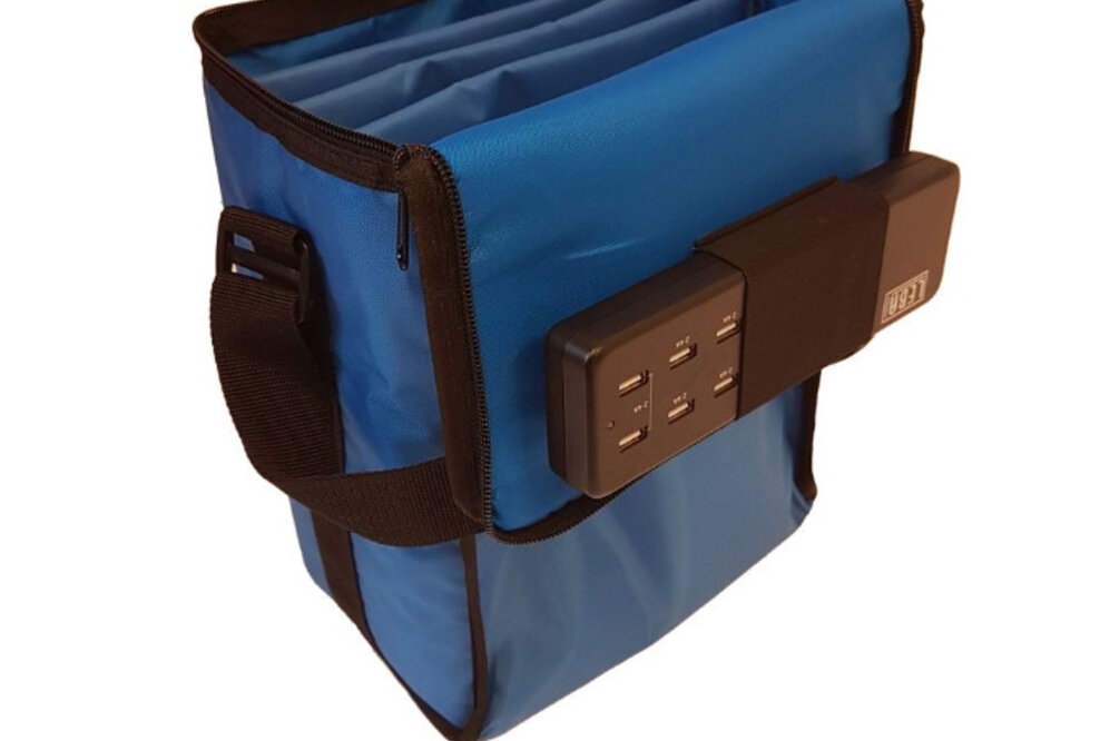 Mobile Endgeräte in Schulen allzeit bereit: mit LEBA-Systemen ist die Elektronik separat und sicher verwahrt