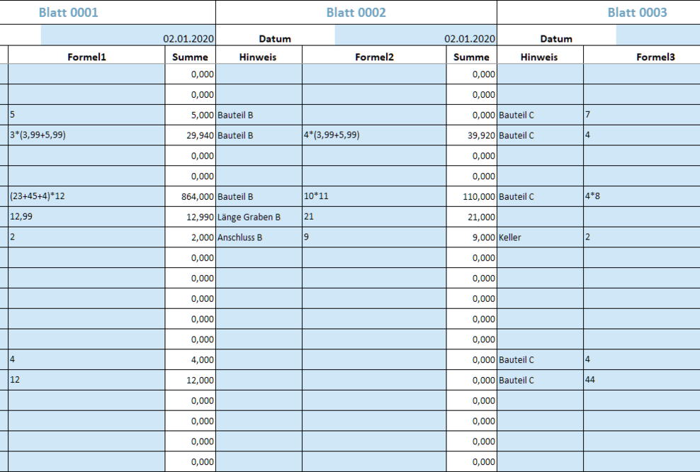 GAEB-Datenaustausch mit GAEB-Online 2018: Aufmaß und Rechnung