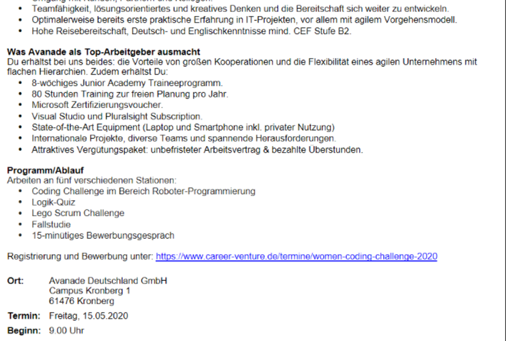 women coding challenge 2020