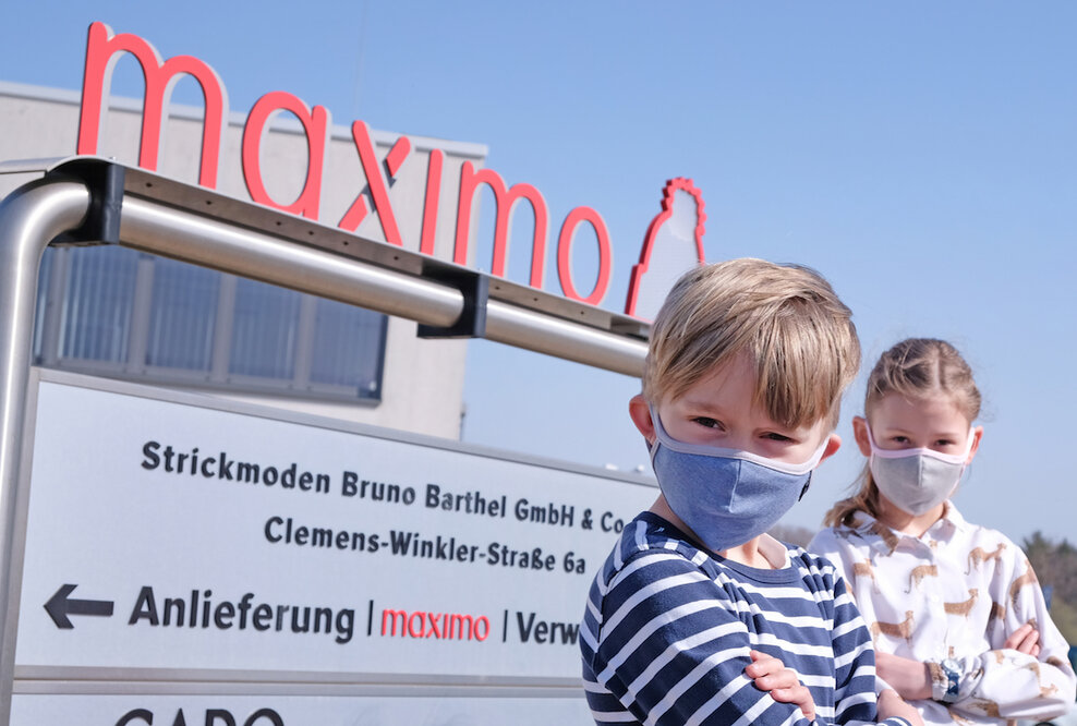 Mützenhersteller maximo launcht Webshop und setzt auf Mund und-Nasen- Masken für Kinder und Erwachsene