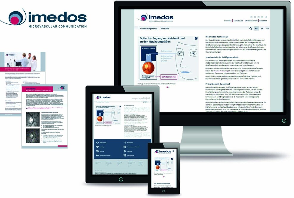 Klar, dynamisch und modern: Der neue Markenauftritt der Imedos Systems GmbH
