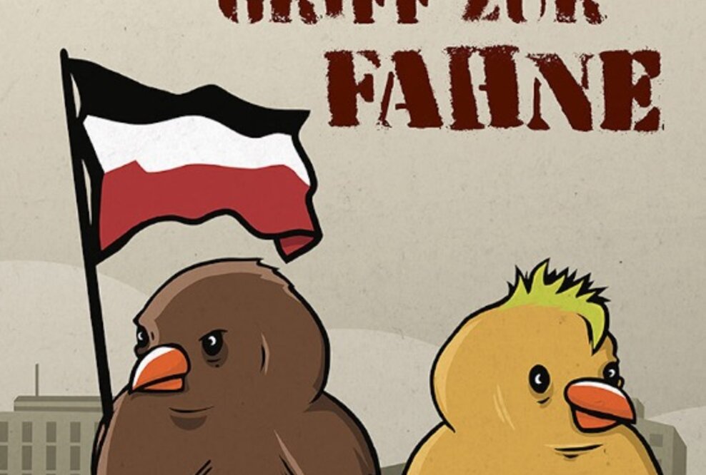 Patrick griff zur Fahne