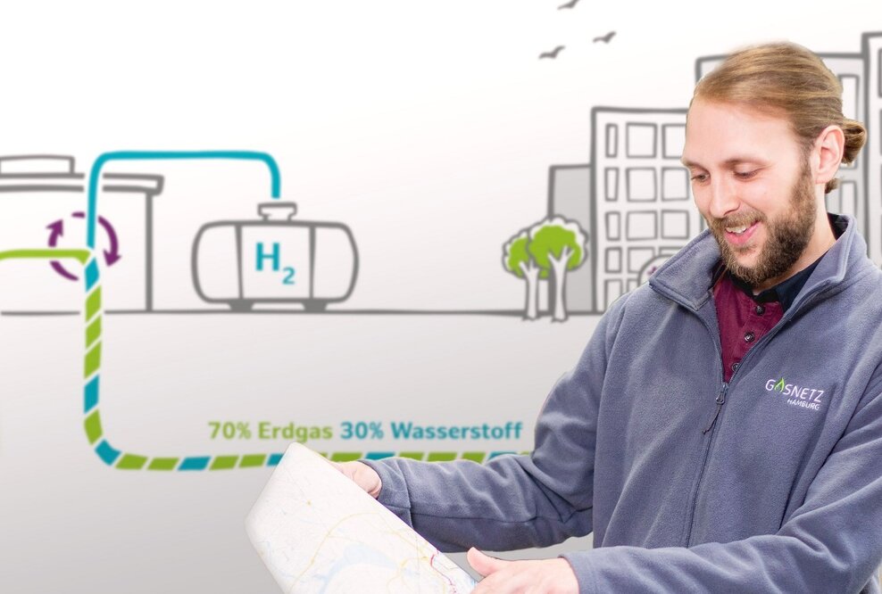 Woche des Wasserstoffs Nord: Gasnetz Hamburg nimmt mit Wasserstoff-Projekt mySMARTLife im Internet teil