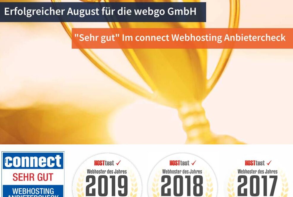 Erfolgreicher August für Hamburger Hostingunternehmen webgo GmbH