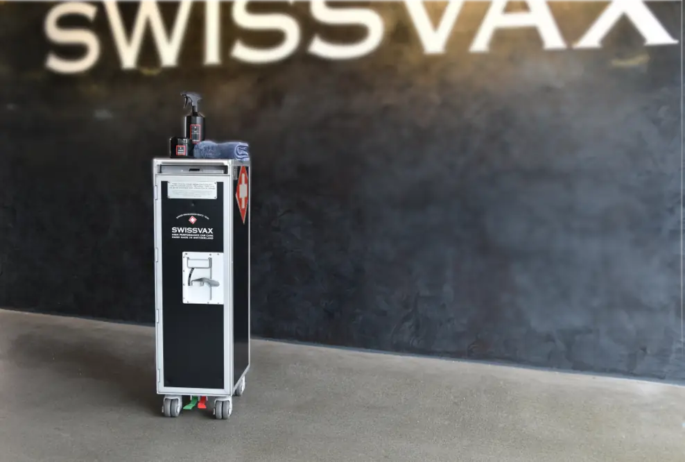 Swissvax funktionieren Trolley aus der Luftfahrt um