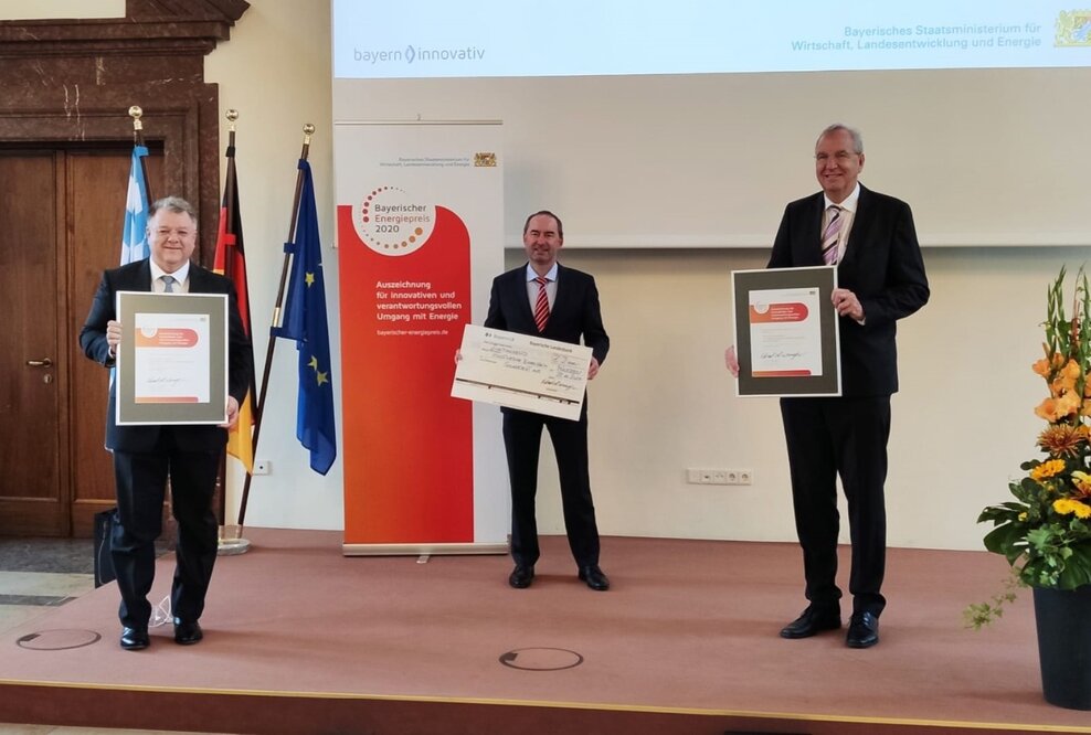 Bayerischer Energiepreis 2020 für die Stadtwerke Rosenheim und die SolarNext AG