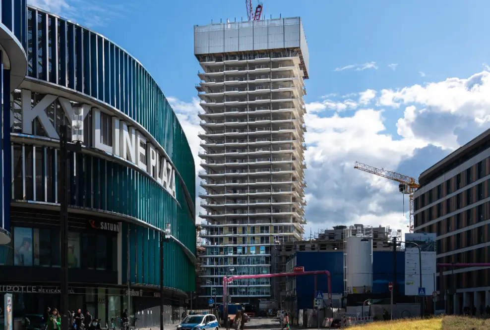 Richtfest für Eden Tower in Frankfurt - Erstes Wohnhochhaus in Frankfurt mit durchgehend begrünter Fassade
