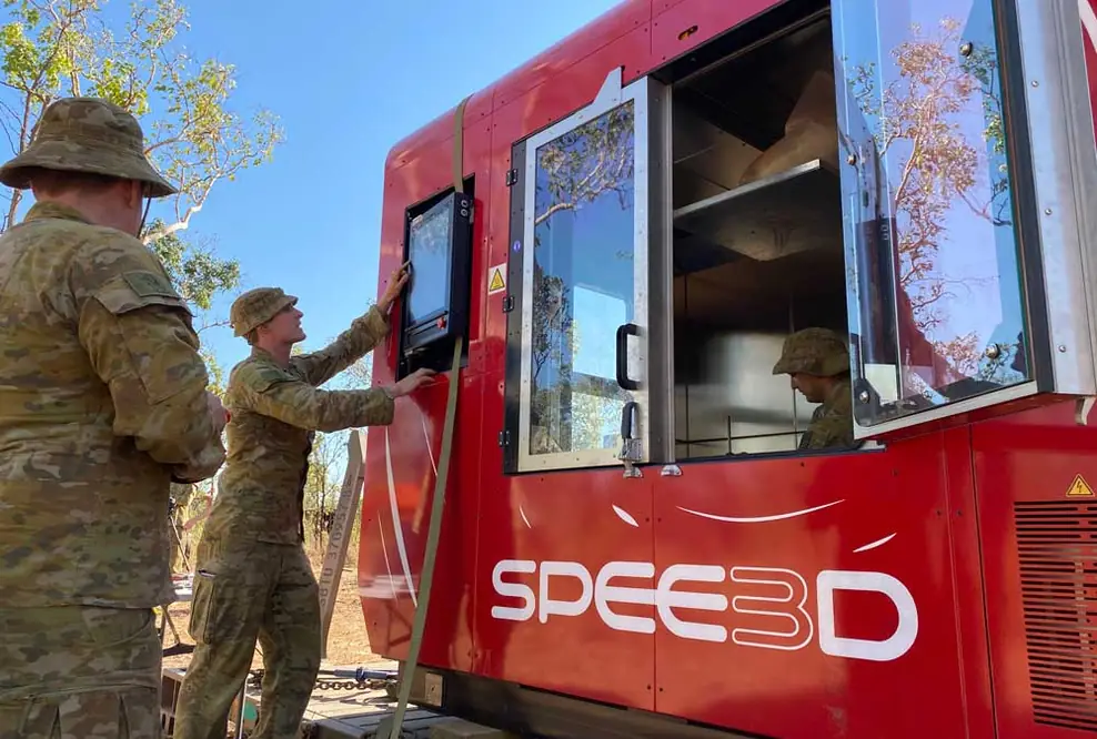 Australische Armee treibt Feldversuch der 3D-Druck-Maschine von SPEE3D ins Extrem