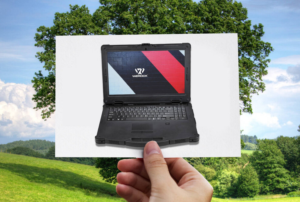 WEROCK präsentiert CO2-neutrales Industrienotebook