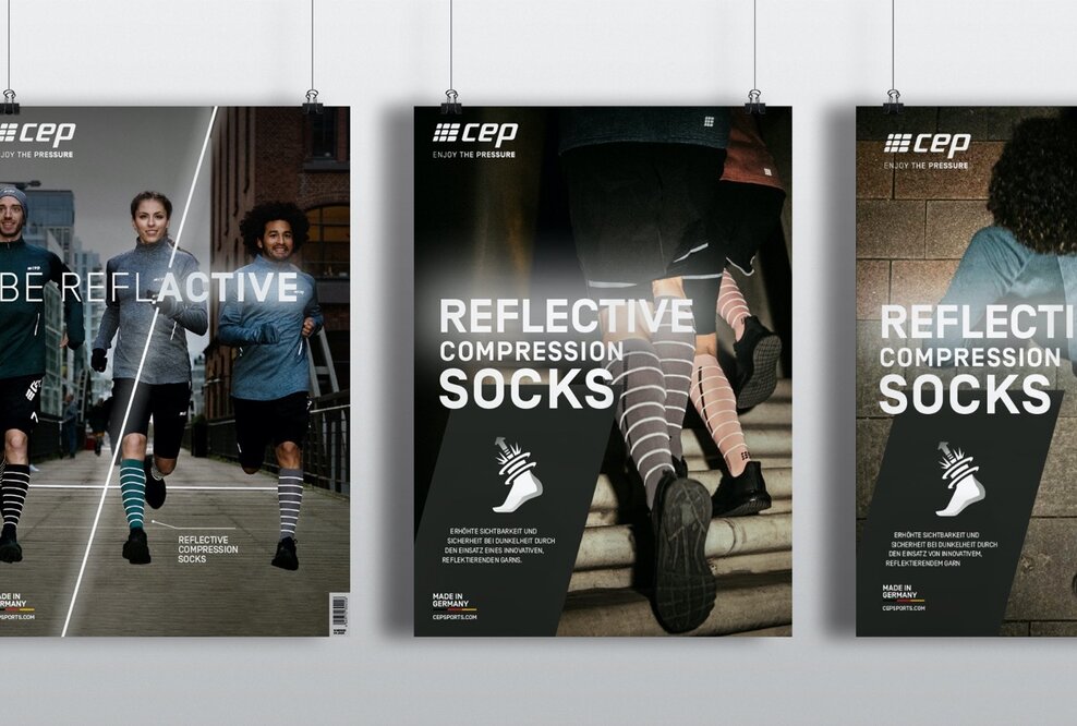 BE REFLACTIVE – Neue Kampagne für cep Sports. Volle Sichtbarkeit auch in der Dunkelheit.