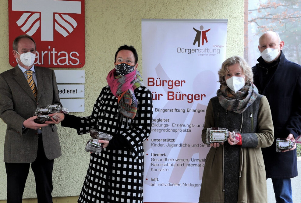 Bürgerstiftung Erlangen: Weihnachtsgebäck für Pflegeeinrichtungen