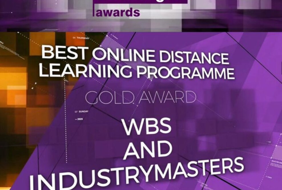 IndustryMasters und Warwick Business School erhalten Gold Award für das beste Online-Fernlernprogramm 2020