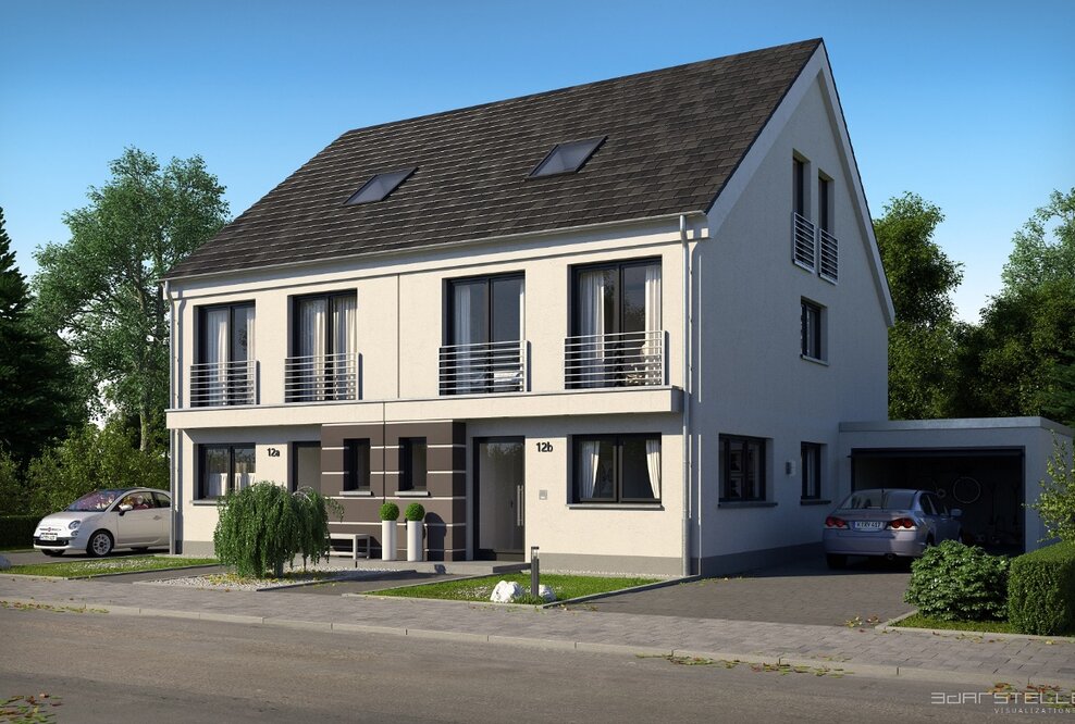 Wohnraum für Familien: KSK-Immobilien hat zehn Neubau-Doppelhaushälften in Niederkassel vermittelt.