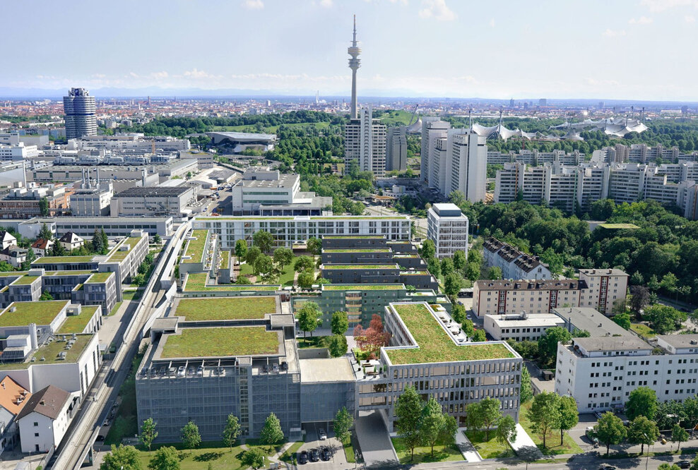 München: Isaria startet mit Wohnungs- und Kitabau im Quartier Hofmark am Olympiapark