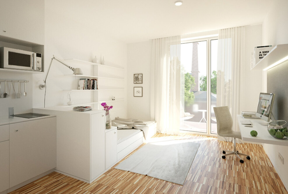 KSK-Immobilien hat 219 Mikrowohnapartments des Projektes „Milestone Aachen“ vermittelt