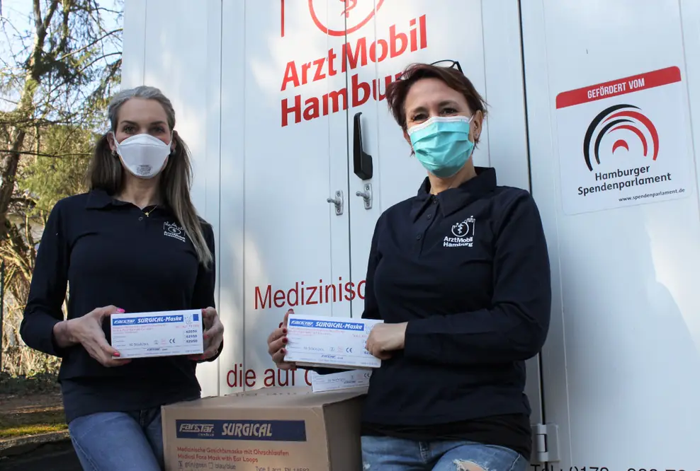 FarStar® medical spendet medizinische OP-Masken für Hamburger ArztMobil