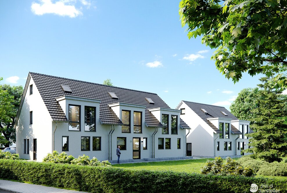 KSK-Immobilien vermittelt zwei Doppelhaushälften und drei Reihenhäuser in Hennef-Dondorf