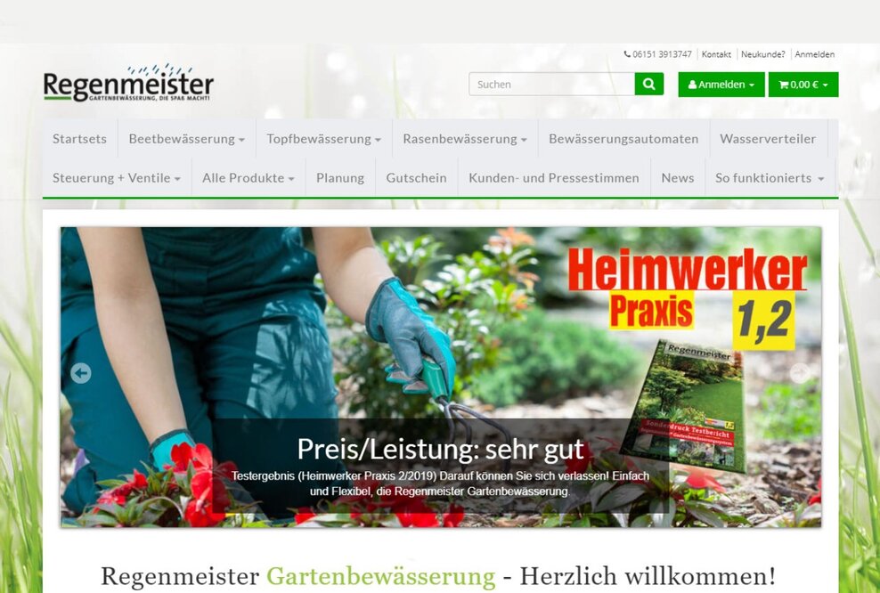 Regenmeister startet Gartensaison 2021